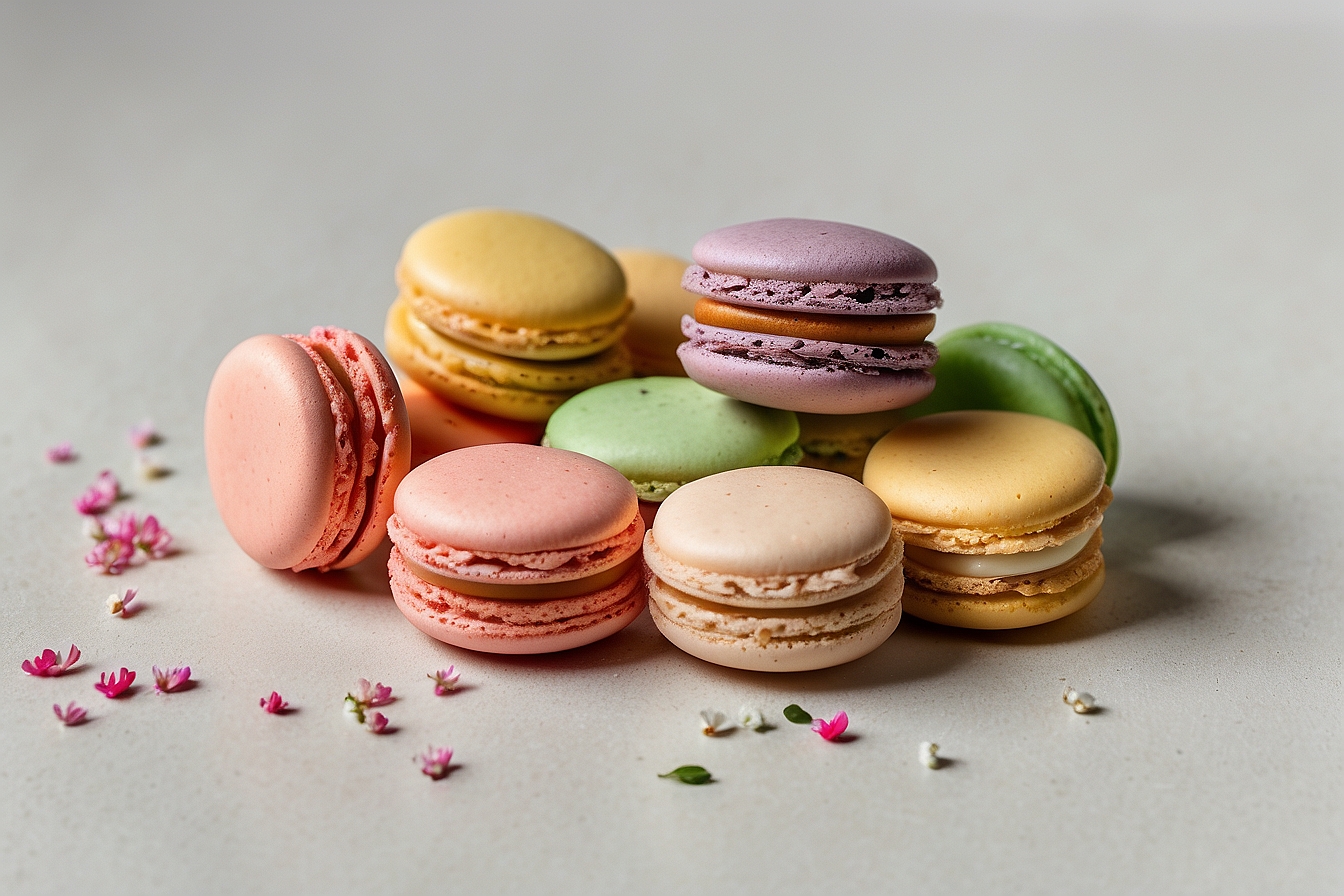 colorful macarons