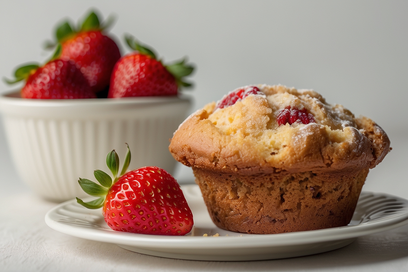 strawberry muffin